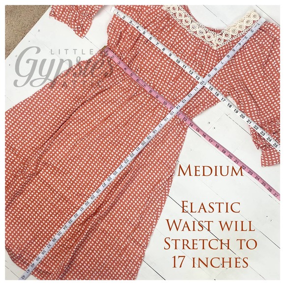 Handmade Farmhouse Prairie Midi Dress - Picture 13 of 15